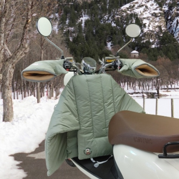 우산가족단 방한커버 라이딩 오토바이 스쿠터 장갑 바람막이 방한 겨울 담요 풀커버